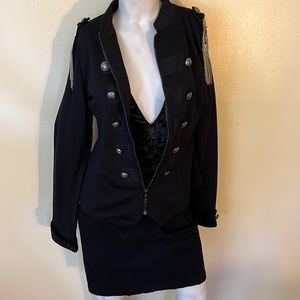 Victoria’s Secret velvet feel bodysuit with deep V plunge